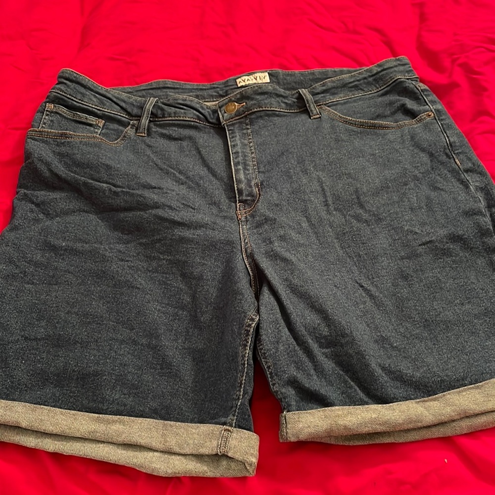 Ava and Viva Dark Blue Bermuda Shorts